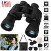 20x50 Binoculars Waterproof High Power Military Binoculars w/ Low Light Night Vision BAK7 Prism FMC Lens Strap Case for Bird Watching Travel Hunting