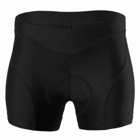 Women Bike Underwear 3D Padded MTB Bicycle Cycle Biking Underwear Shorts (Option: Black-XXL)