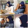 U-Shaped Travel Pillow Neck Pillow with Cap Cervical Pillow Support Relax Relief Neck Pain for Office Home Sleeping